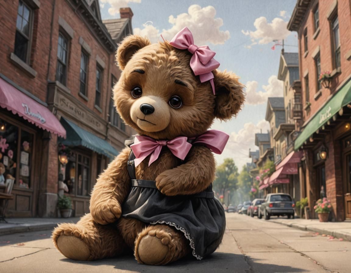 Image: I'm Lisa, I'm a teddy bear.