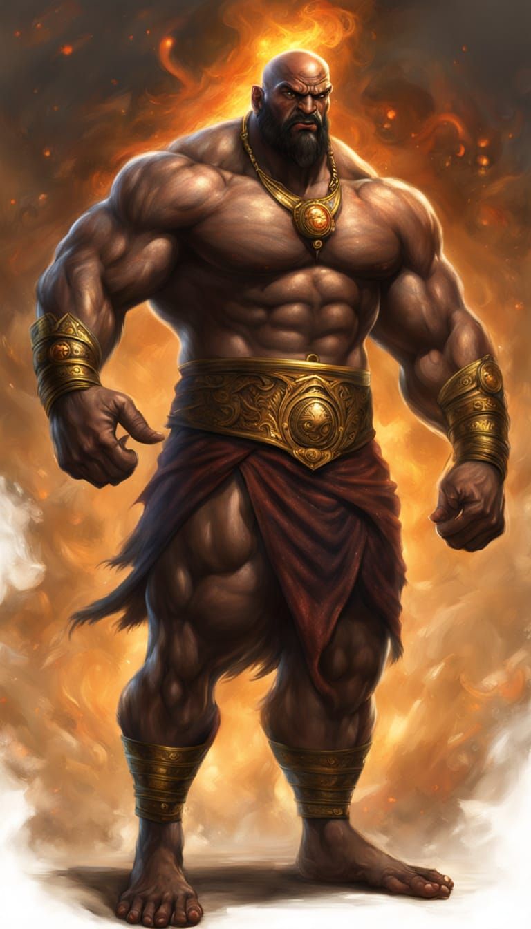 Magnificent Persian Djinn in Fury