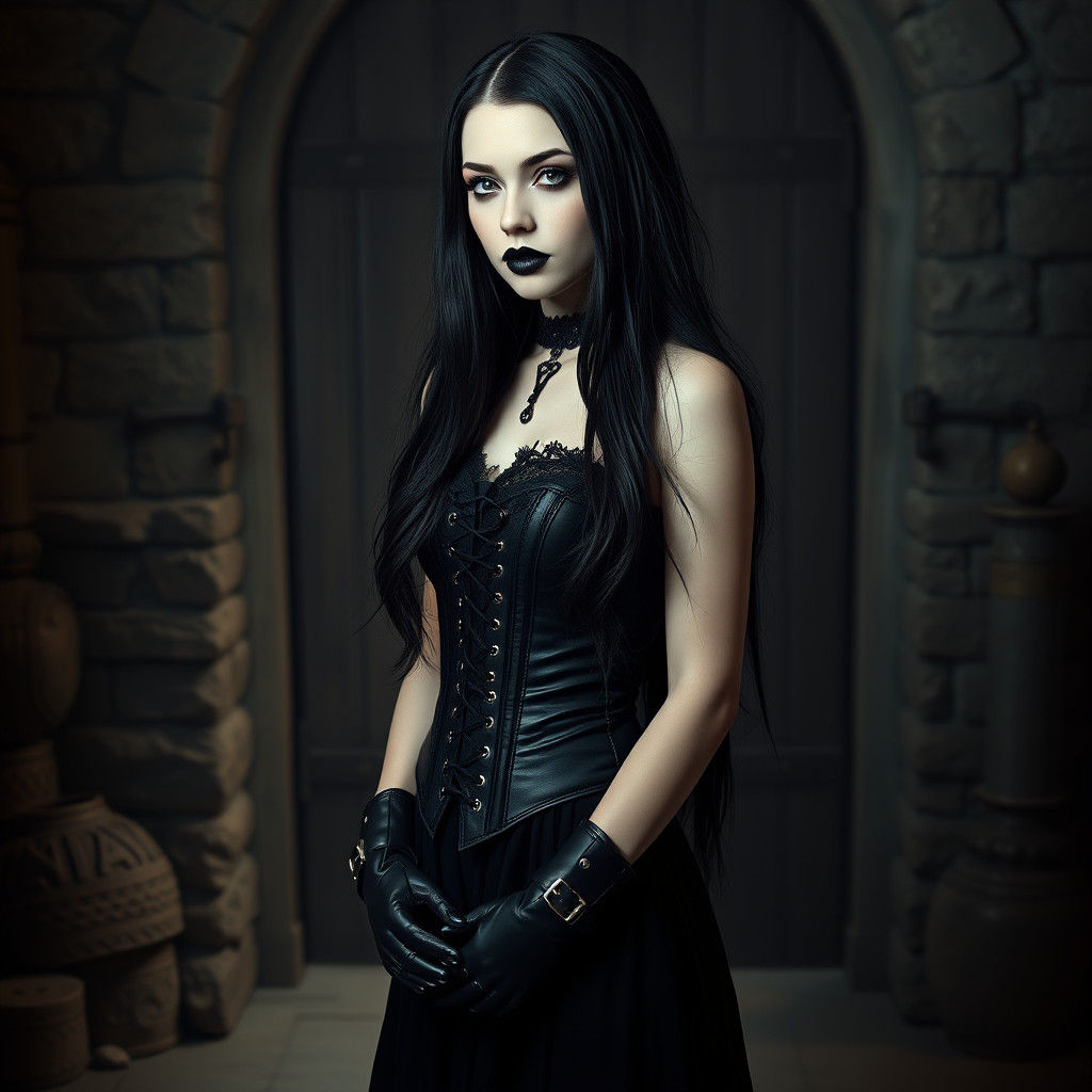 Goth Woman Portrait in Photorealistic 8k Resolution