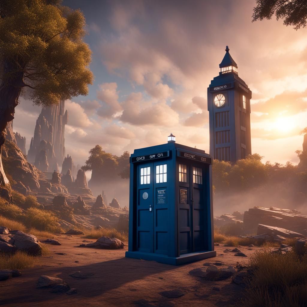 Doctor Who in 3D Game Cinematic Style