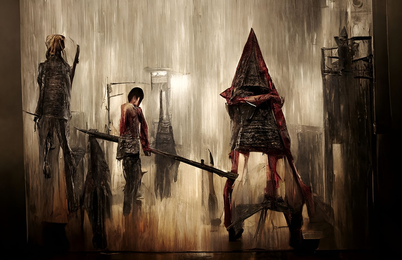 The executioner stands ready