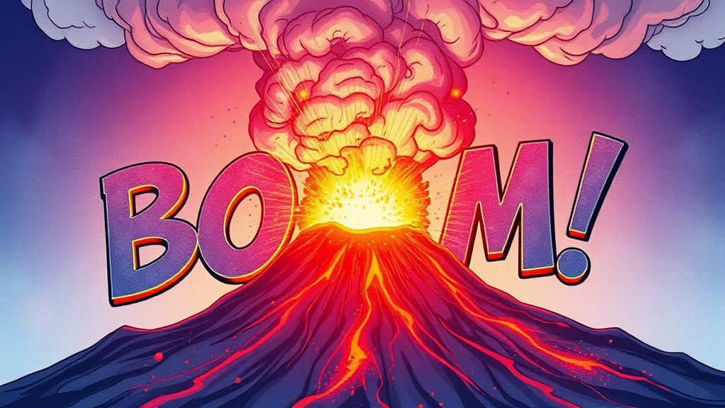 Volcanic Eruption Creates Comic Book Boom