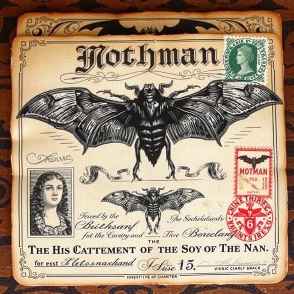 Vintage Victorian 'Mothman' Identity Papers