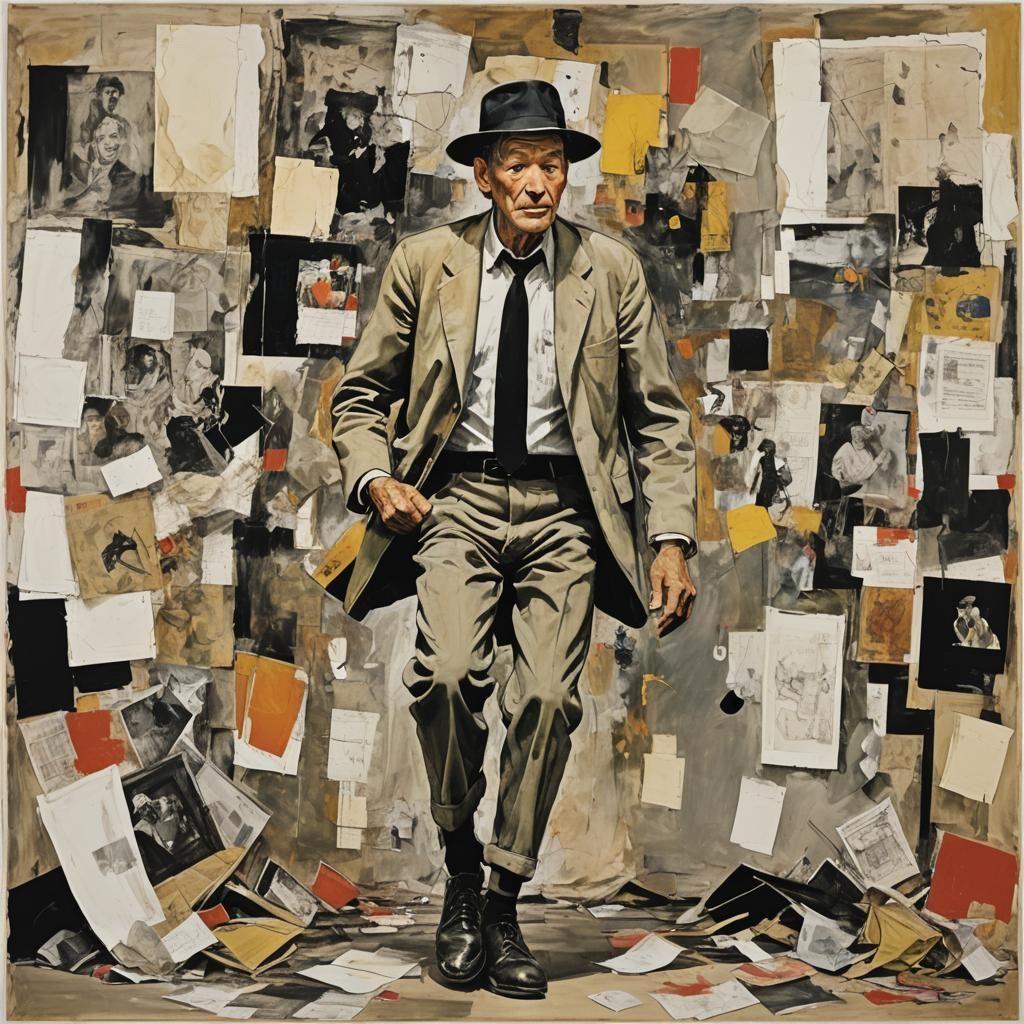 Mr. Podgaets' Comic Dance: An Abstract Expressionist Vision