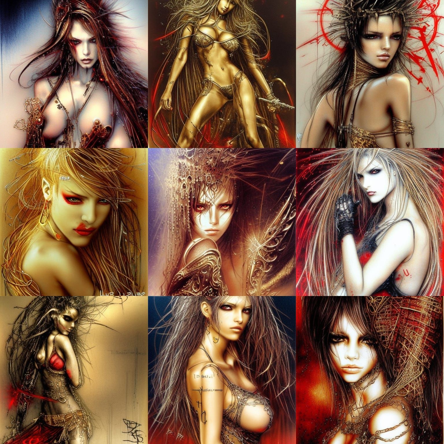 Thursday in Gold Graffiti: Fantasy Art Style
