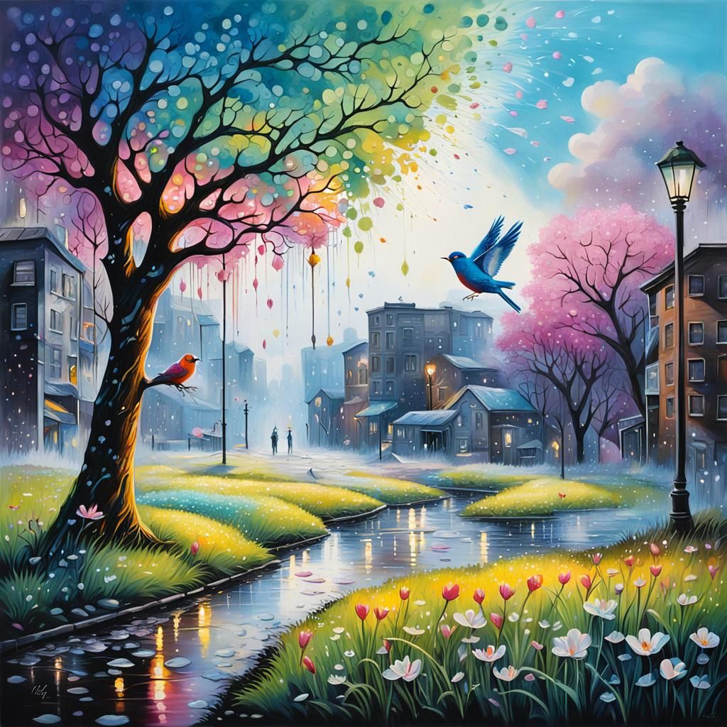 Vibrant Graffiti Art: Glimpses of Spring