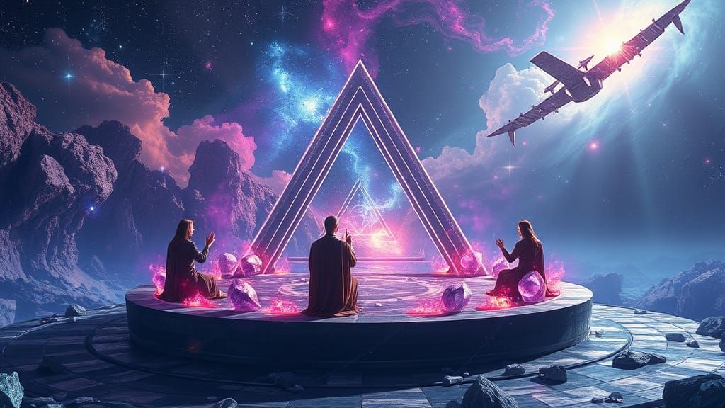 Ascended Masters Charting Course in Atlantis Observatory