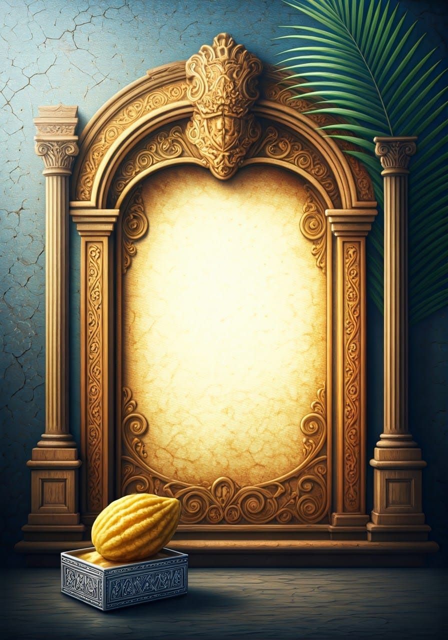 Majestic Blessing Page with Golden Gate Illustration