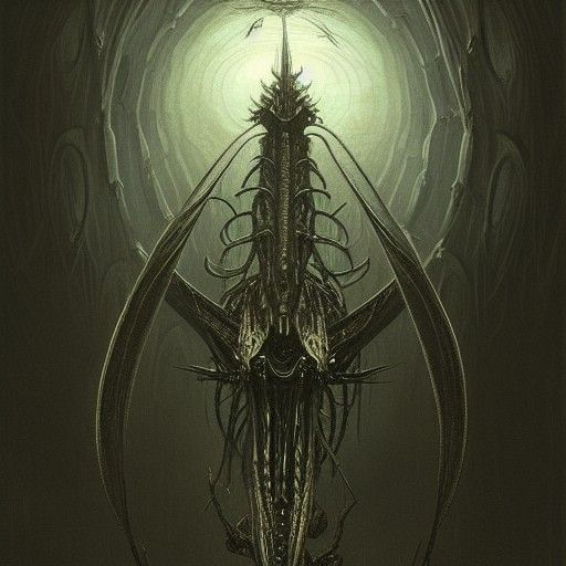Giger Style Leviathan: A Horrific Vision