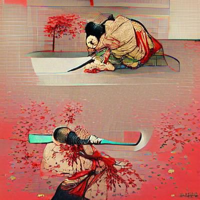 Dramatic Seppuku Scene