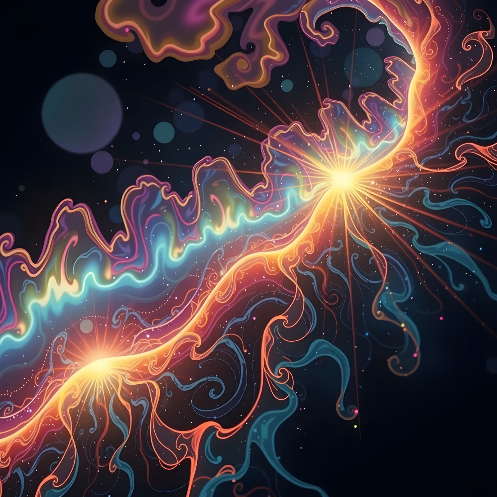 Vibrant Dream Aura in Dreamlike Abstract