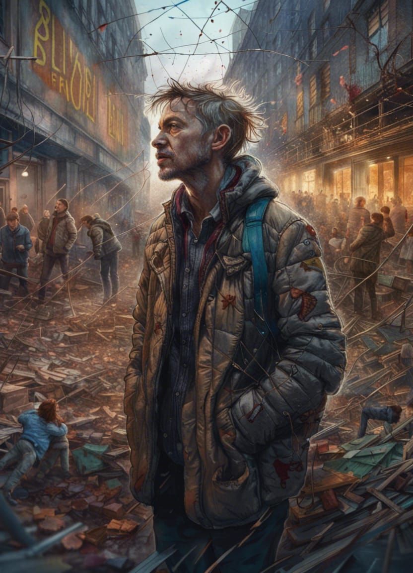 Berlin Wall Fall: Detailed Digital Art