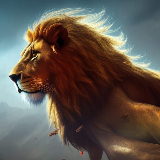 Roaring Lion Fantasy Concept Art