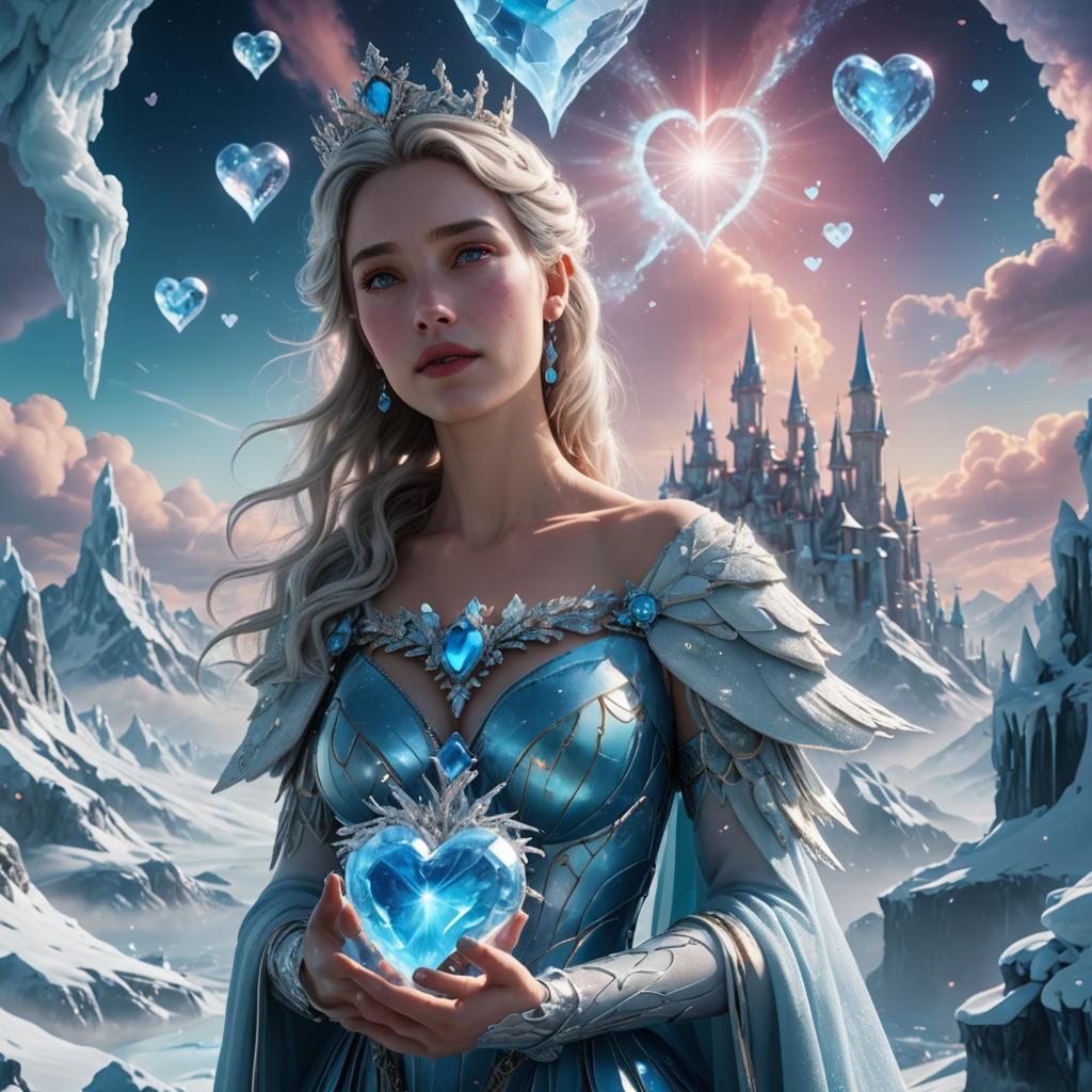 Icy Queen of Heaven in a Celestial Realm