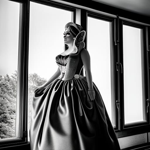 Hyperrealistic Miss Piggy as Bride in HDR