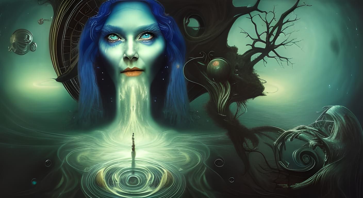 Cosmic Alice In Chains Fantasy Art