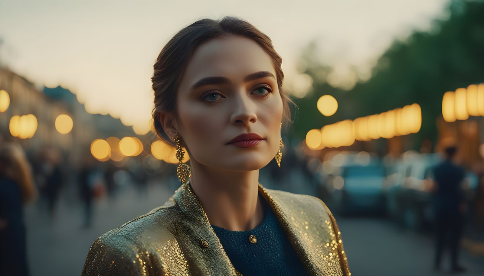 Captivating Woman with Unique Style in 4K