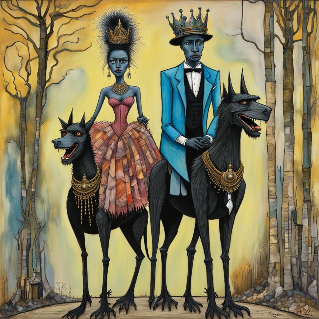 Voodoo Queen and Consort on Griffin, Mixed Style