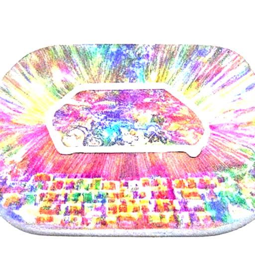 Genshin Impact God on Rainbow Road: Digital Art