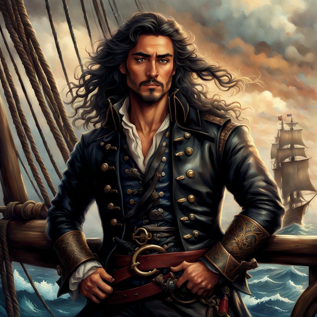 Lonely young Blackbeard