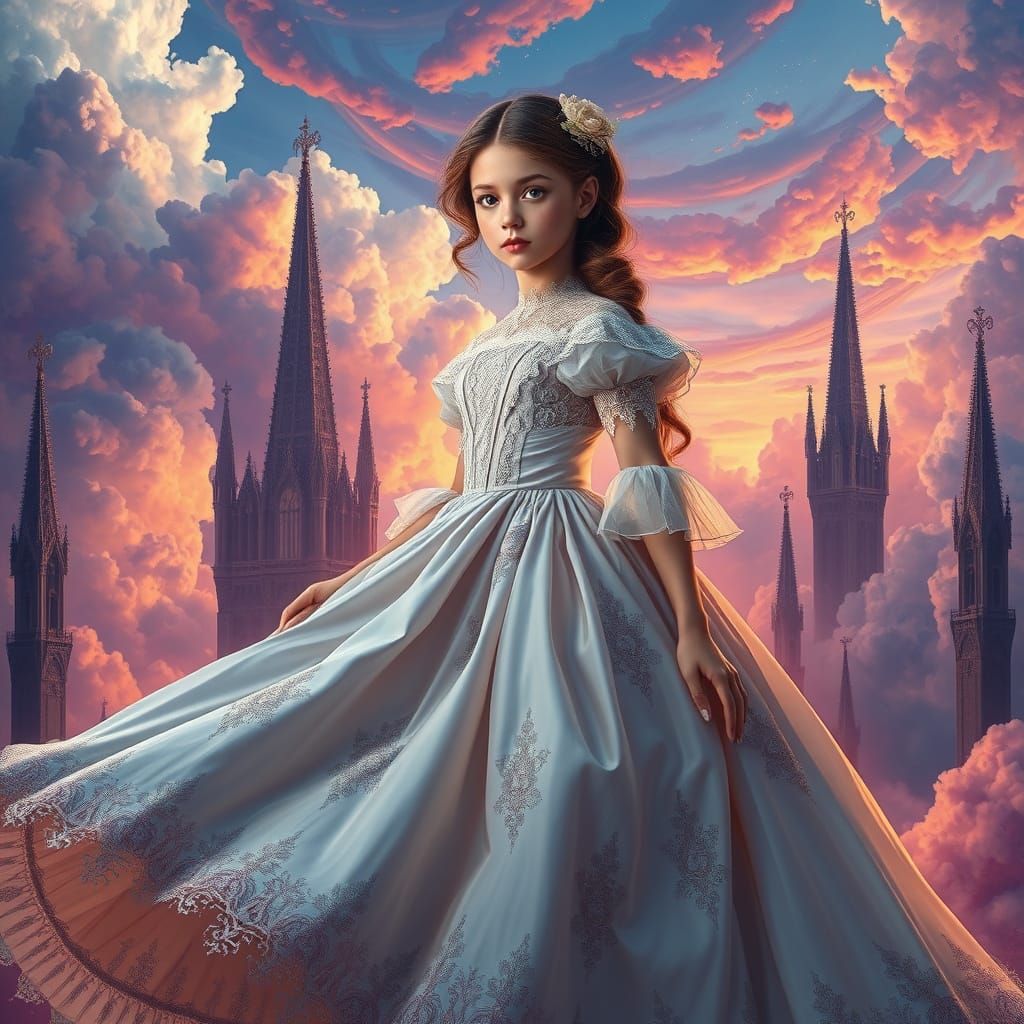 Ethereal Princess in Victorian Fantasy
