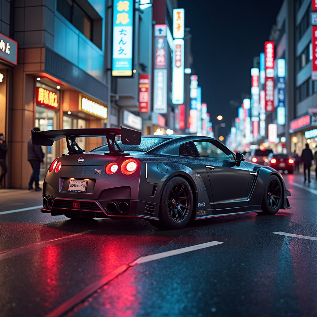 Neon Nights in Tokyo Streets