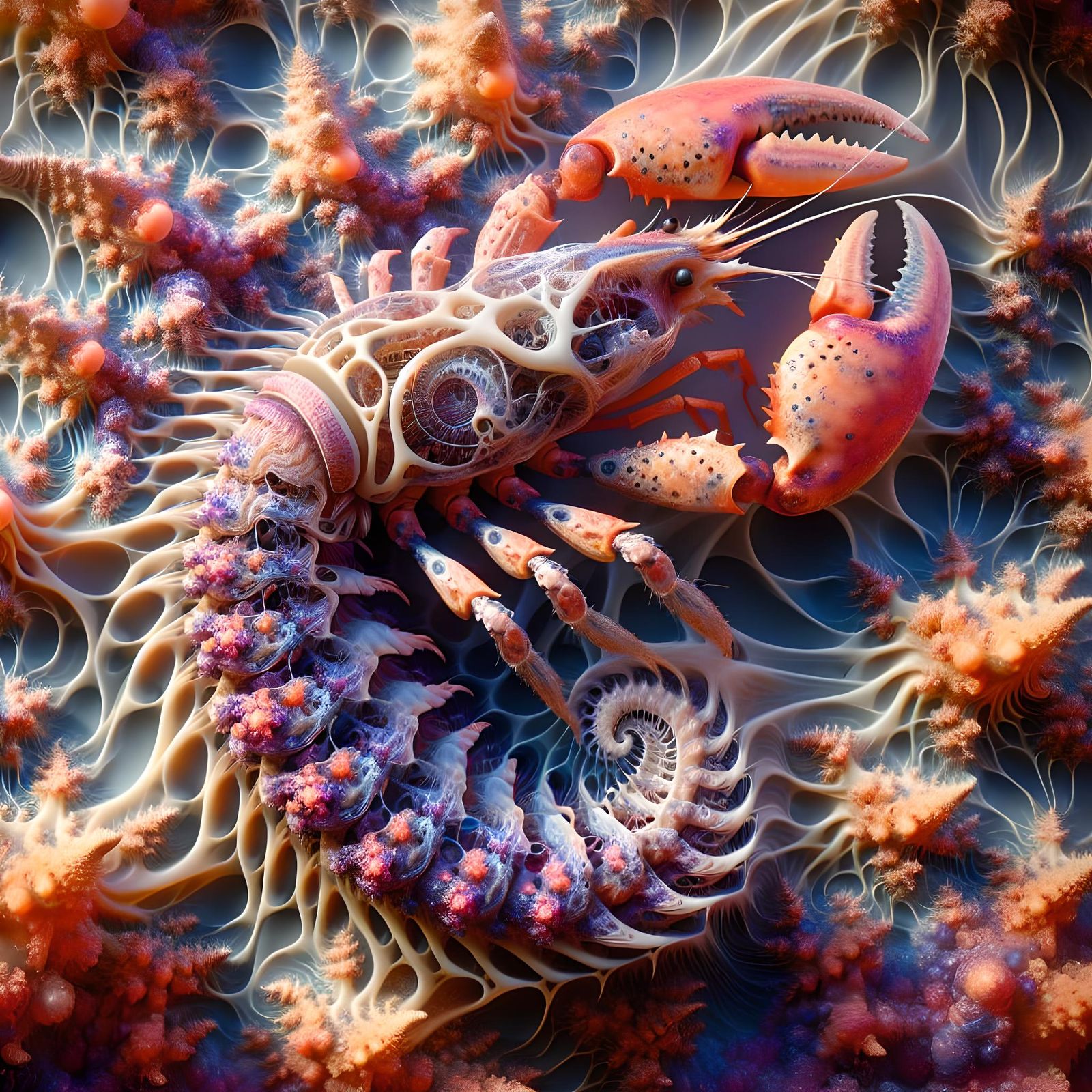 Fractal crustacean biology.