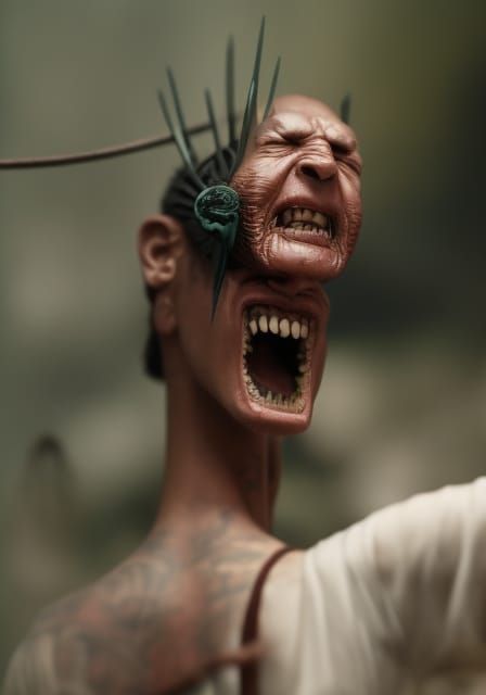 Crystalline Alcoholic Maniac in Hyperrealism