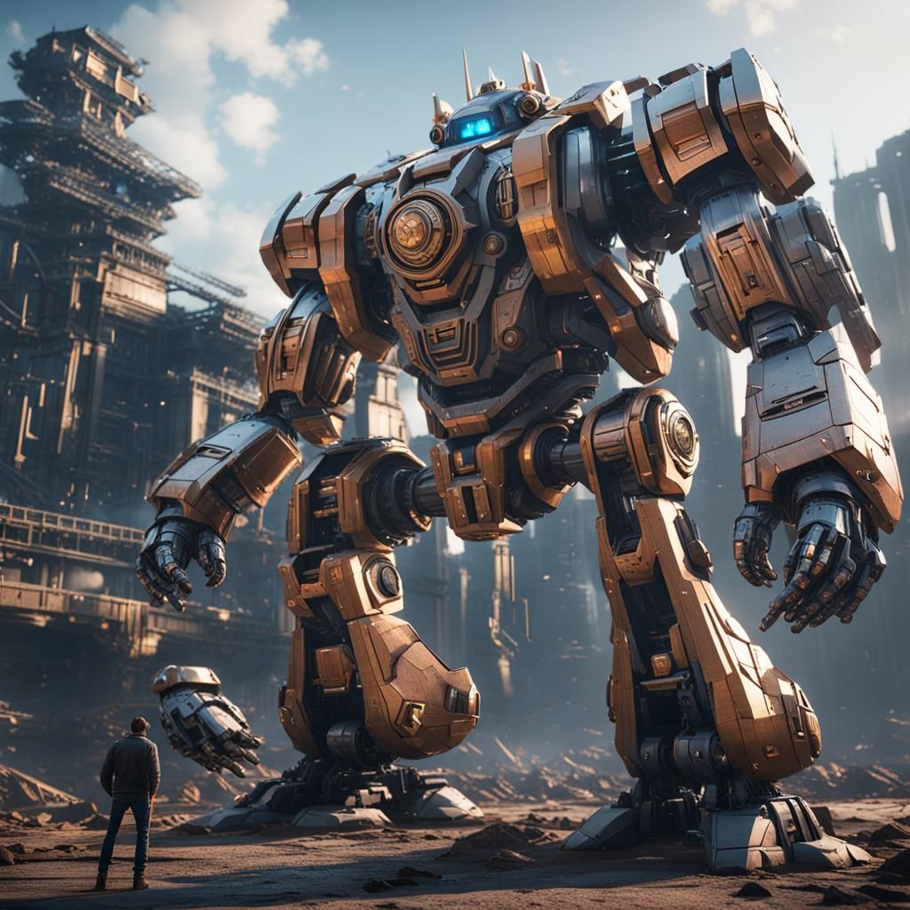 Castle Versus Robot in Sci-Fi Battle