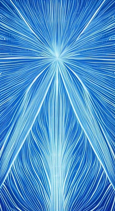 Electric Blue Abstract: Spiritual Boundaries and Autonomy
