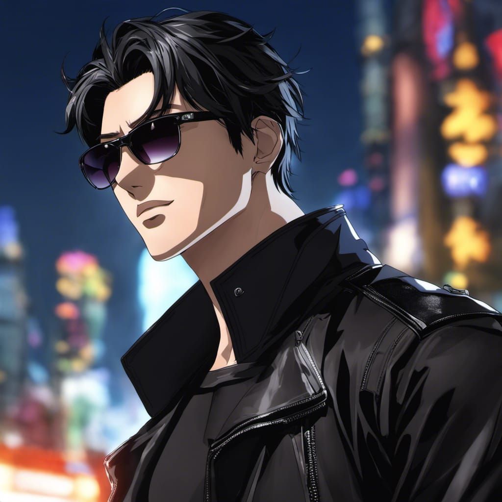 Anime Portrait of Handsome Man in Mappa Style