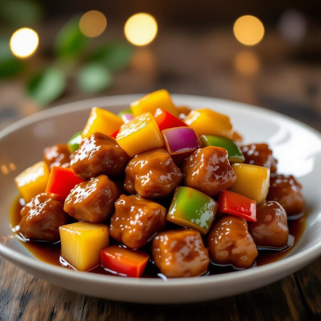 Appetizing Sweet and Sour Pork Dish