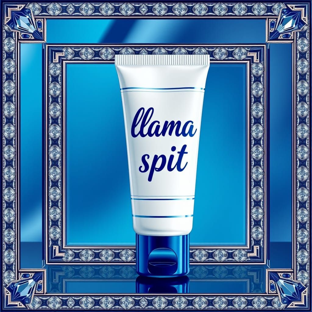 Luxurious Skin Cream in Diamond-Encrusted Frame