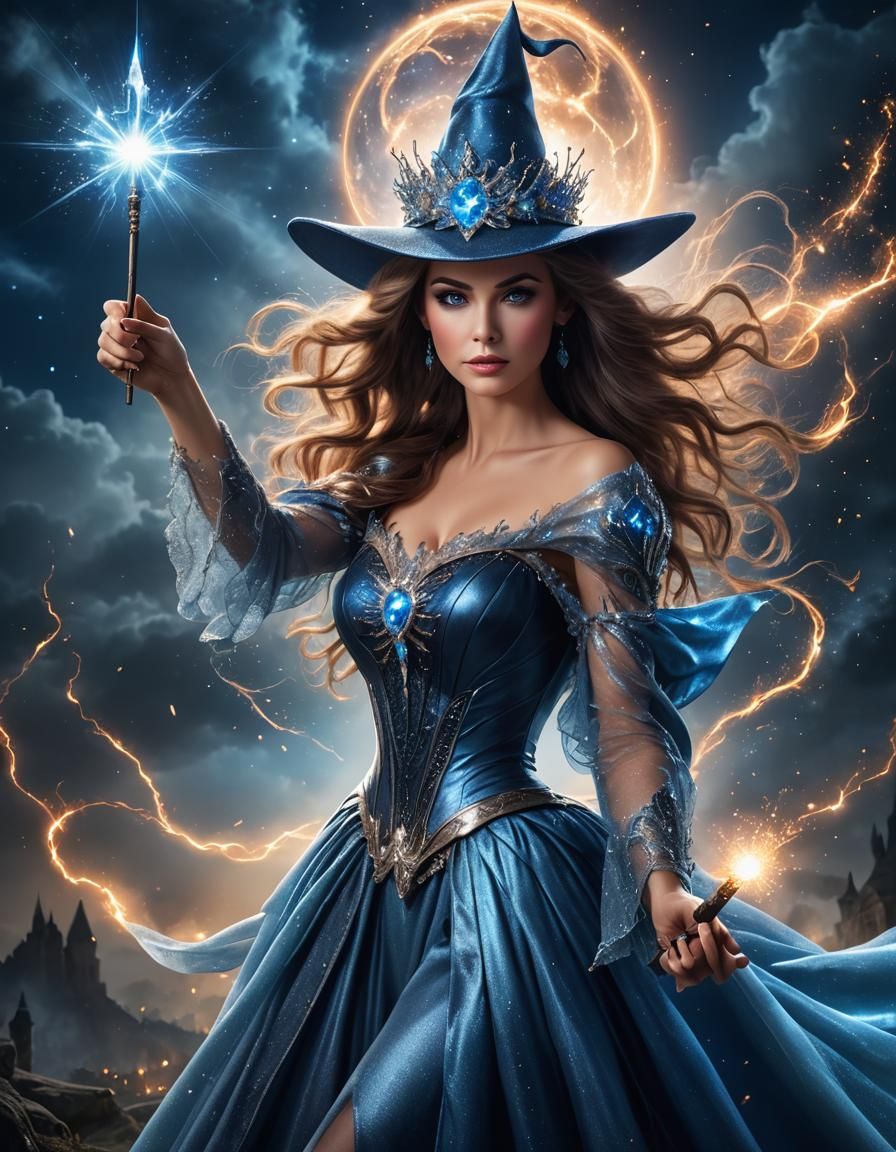 SAPPHIRE Blue Goddess Witch