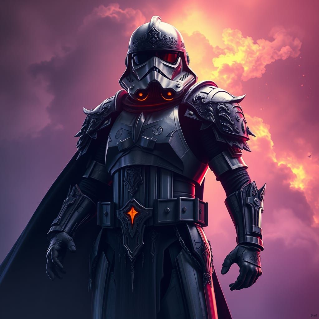 Dark Fantasy StormTrooper in Heroic Stance