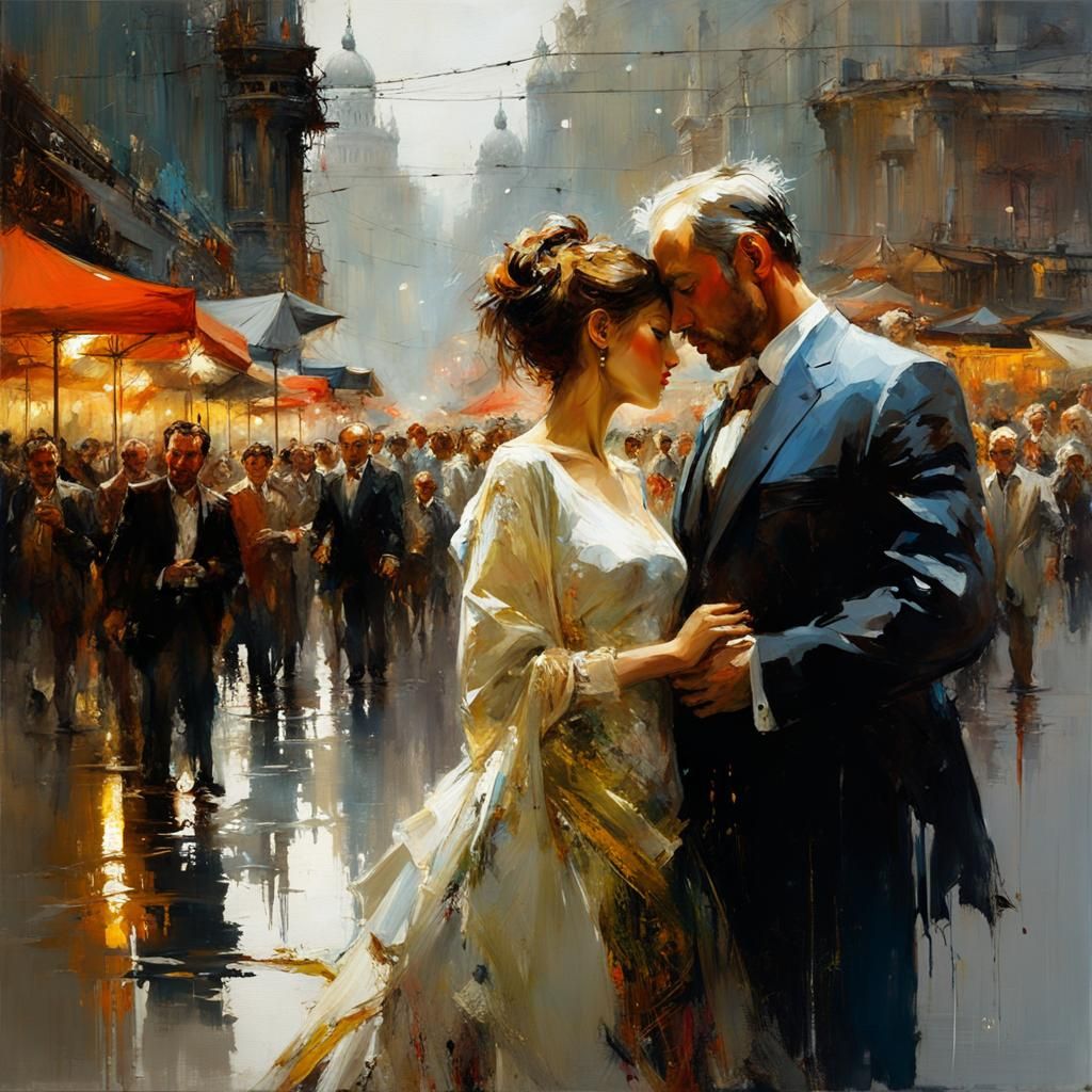 Emotional Depth: A Painting of Human Connection