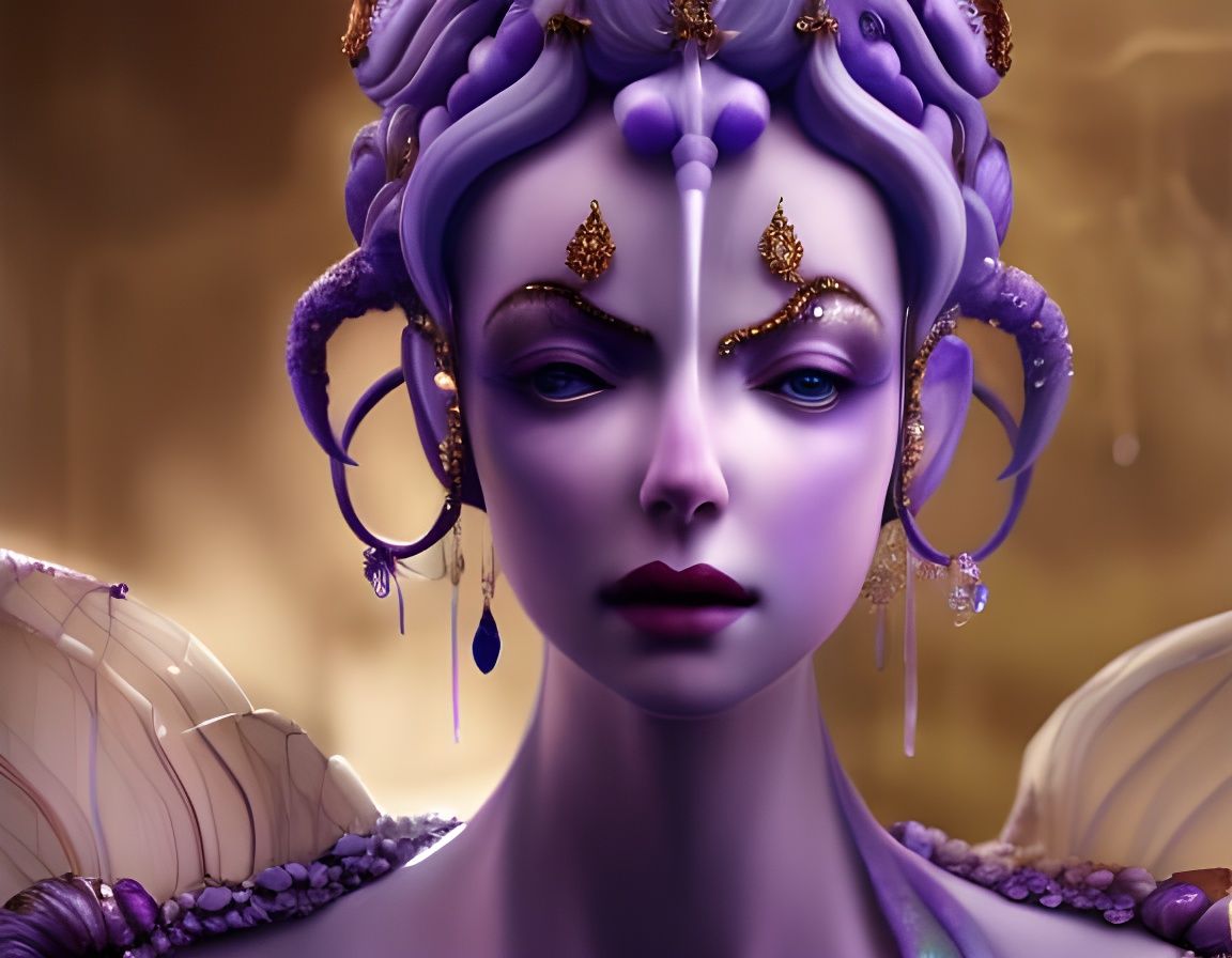 Majestic 3D Ice Palace Interior with Courtiers