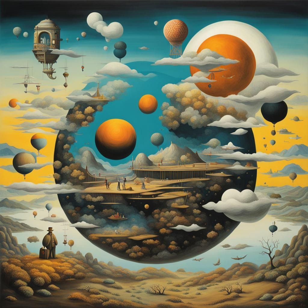 Abstract Surrealist Dreamscape