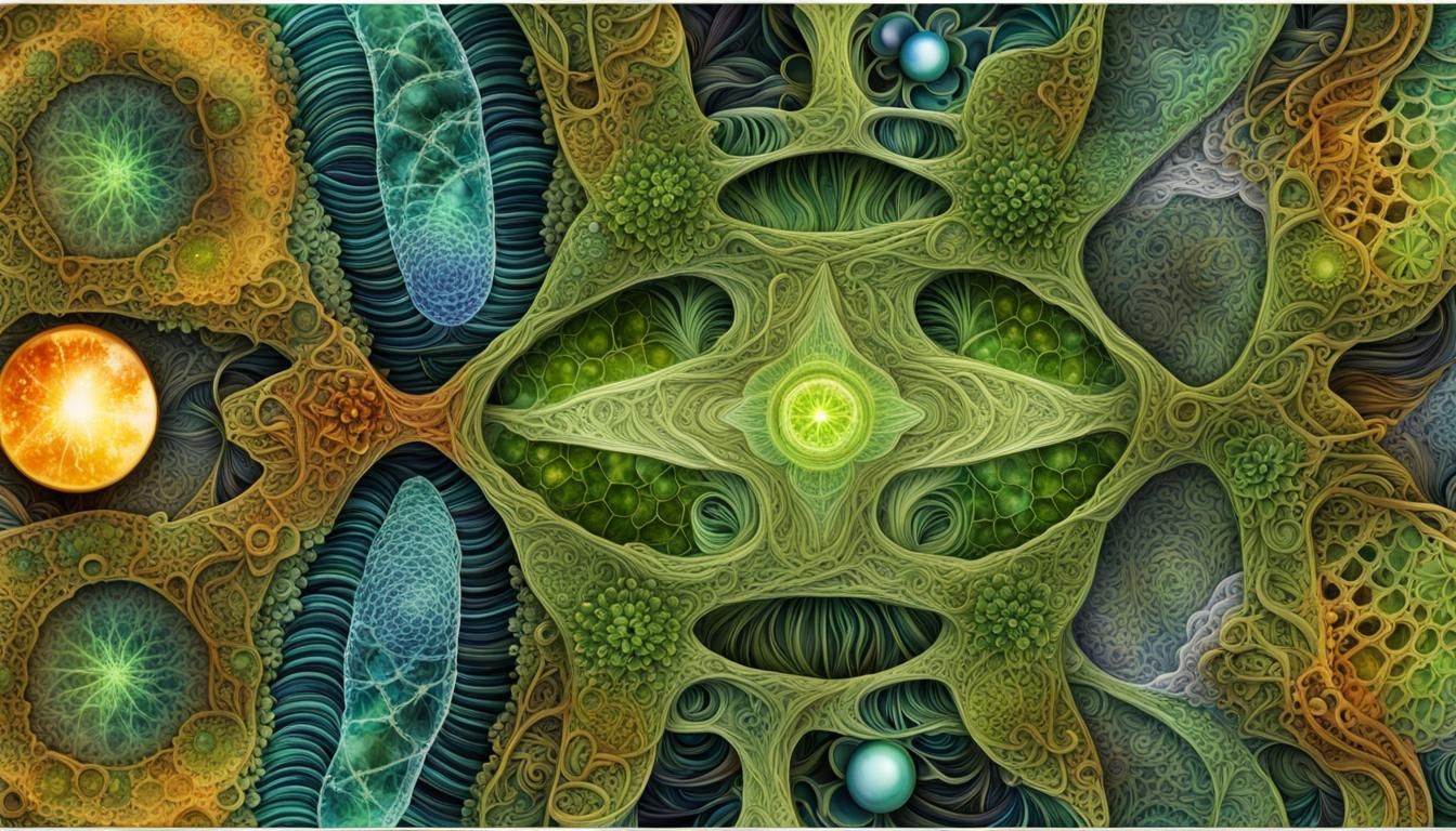 Quantum Zentangle: Fractal Wave Function with Flora