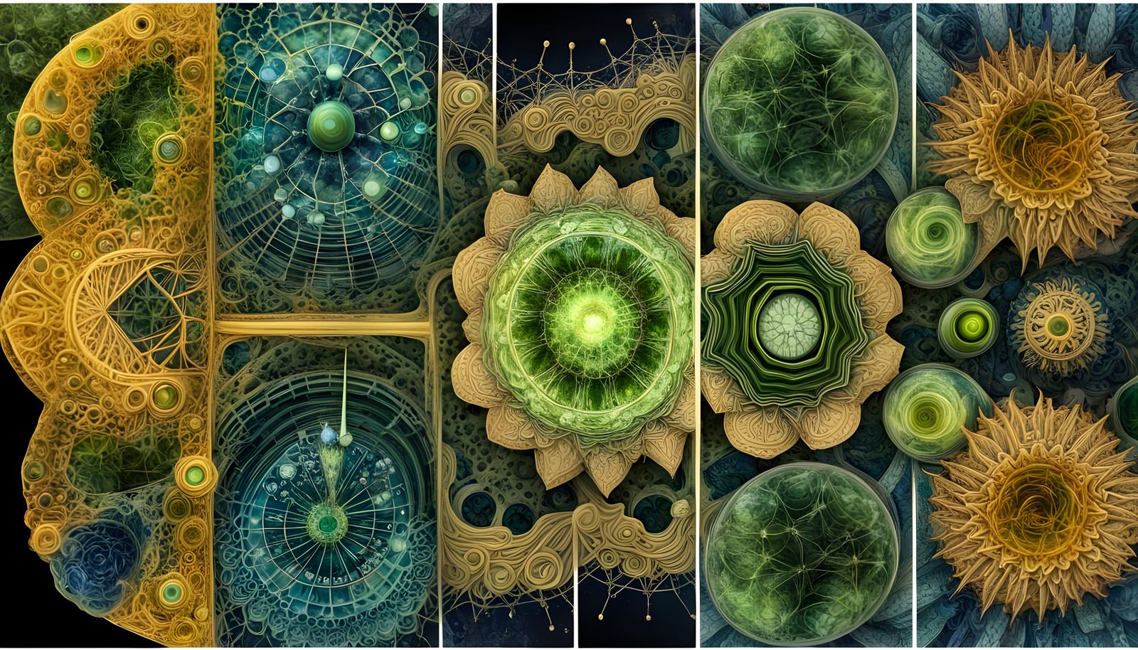 Quantum Fractal Flora with Intuitive Mechanism