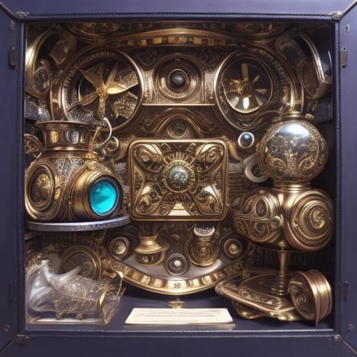 Detailed, Colorful Rendering of Eccentric Elements