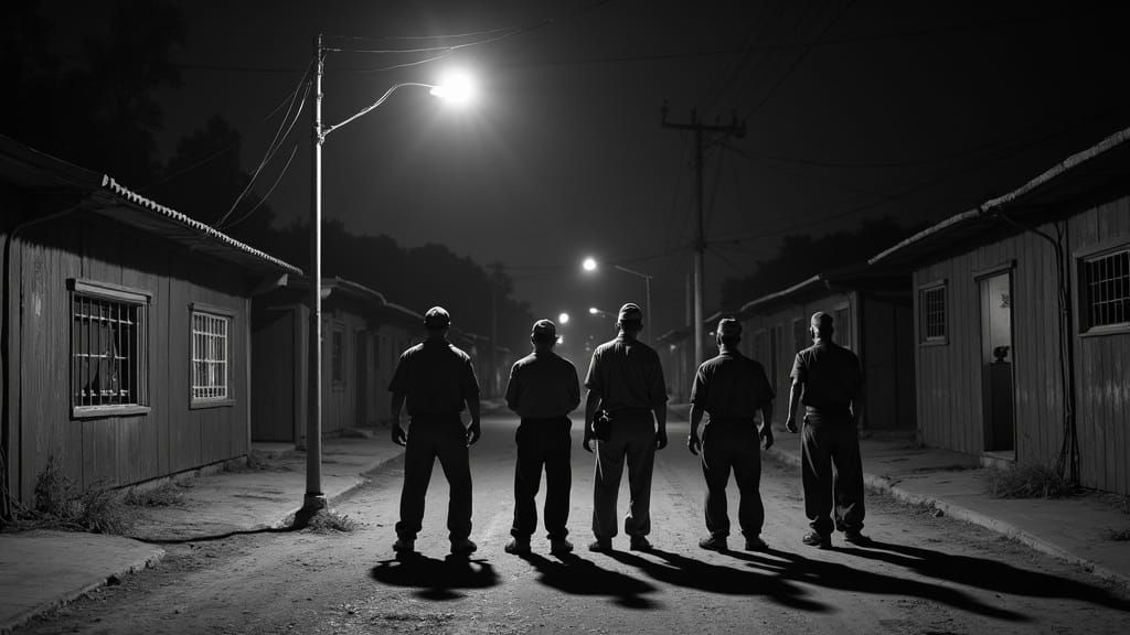 Workers Under Gaslight in São Paulo's Bom Retiro at Night, H...