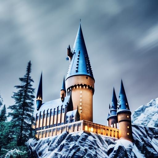 Hogwarts Castle Shines Inside a Snowglobe