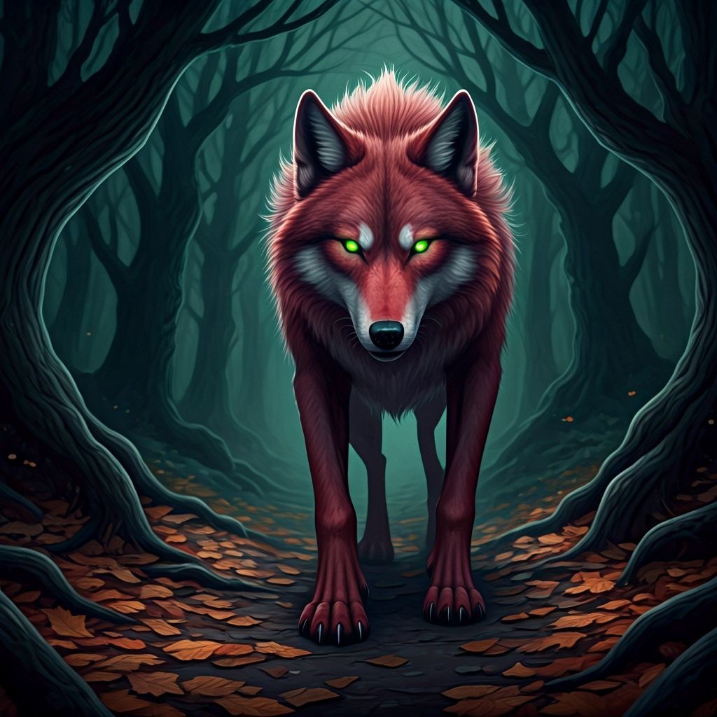 Jinx the Wolf Emerges on Chilling Halloween Night