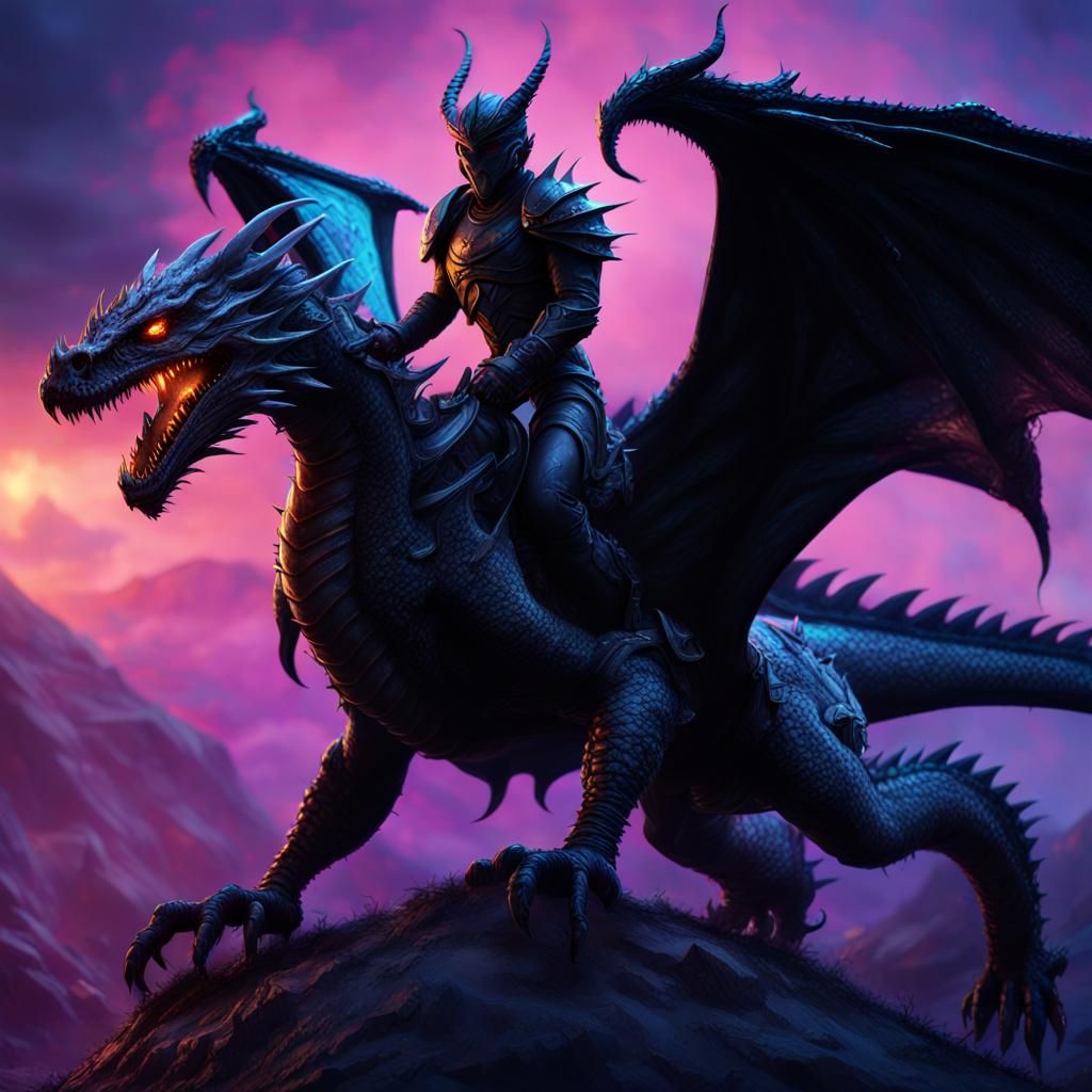 Death Rides a Cyberpunk Dragon in Ultraviolet
