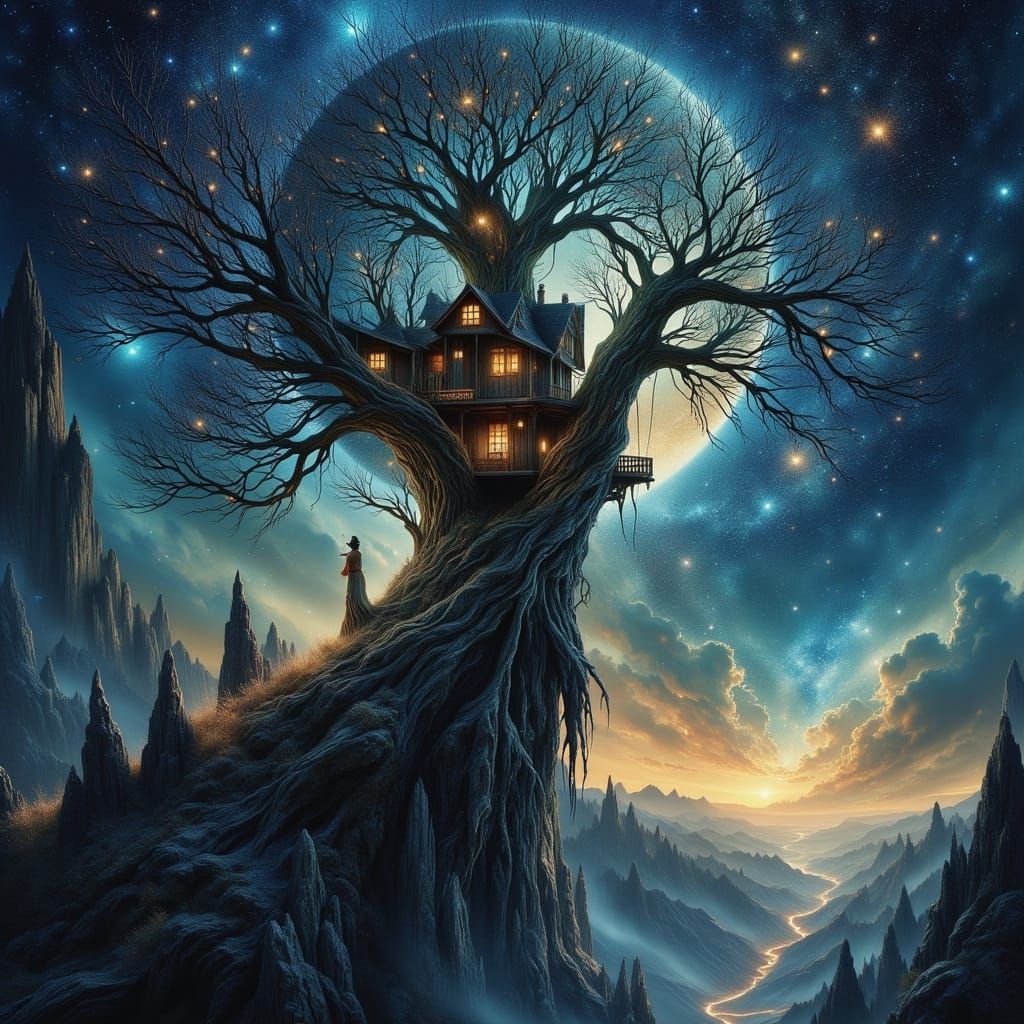 Living Treehouse on Starry Abyss Edge