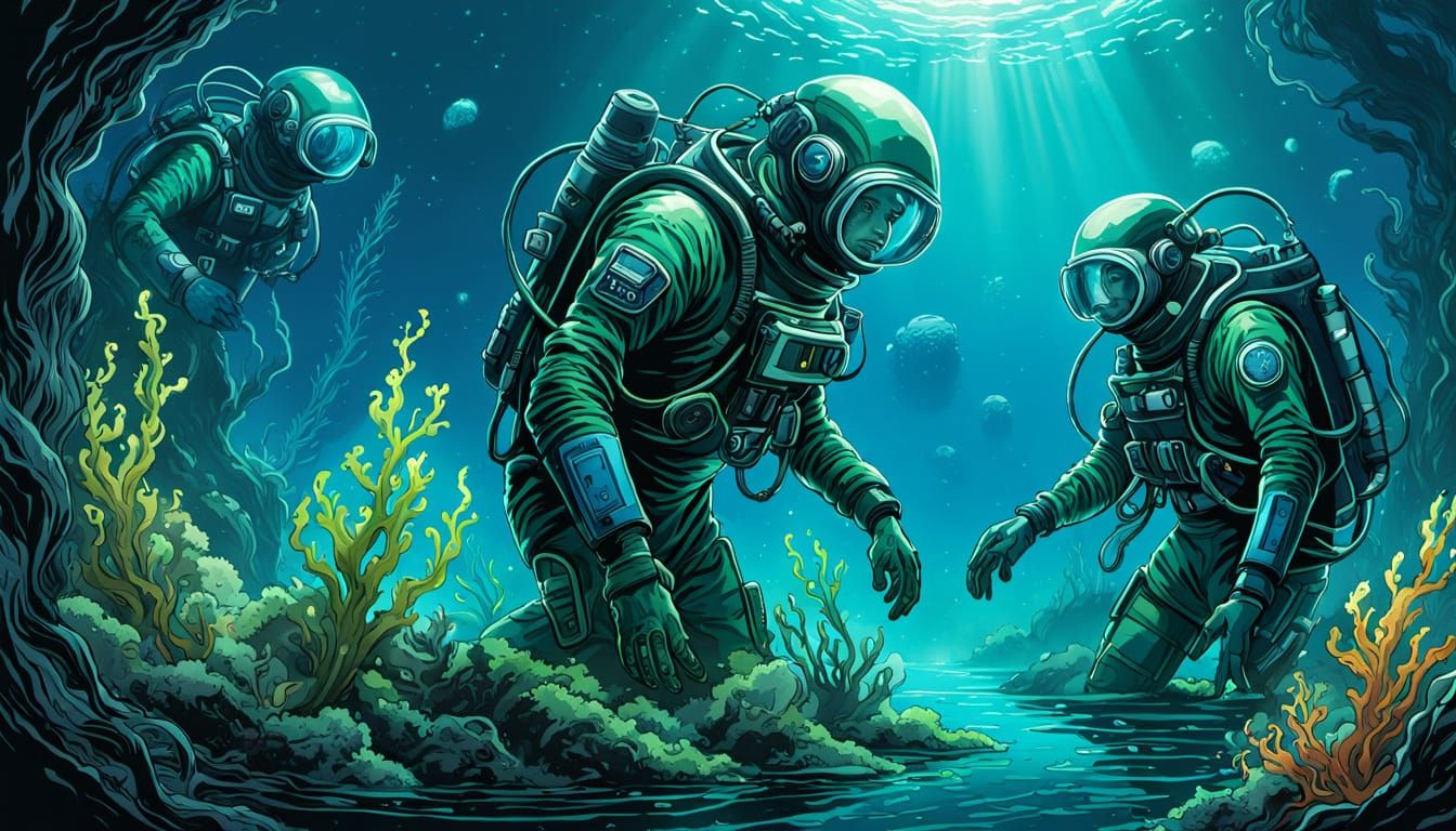 Deep Sea Research Lab: Comic Book Concept Art
