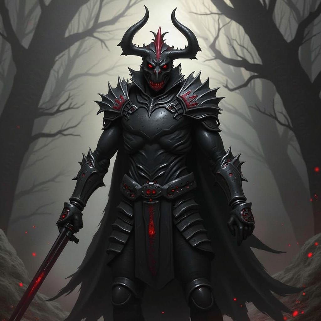 Grimdark Art in Dark Fantasy Style