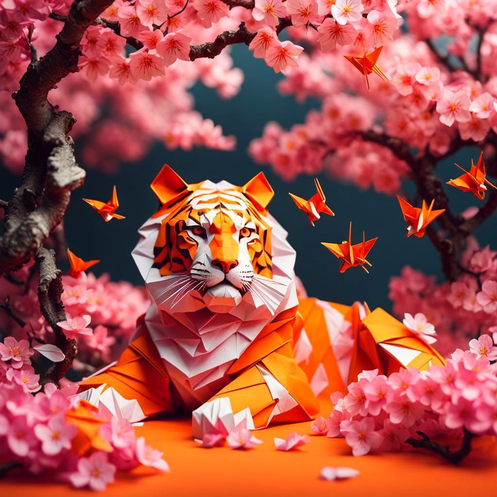epic tiger origami π―