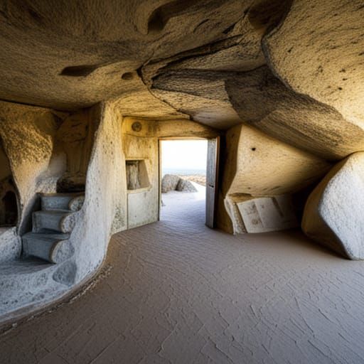 House Inside a Rock Formation